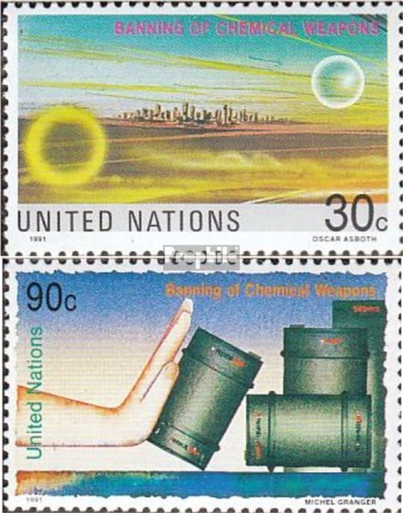Briefmarken UNO - New York 1991 Mi 617-618 (kompl.Ausg.) FDC Freimarken