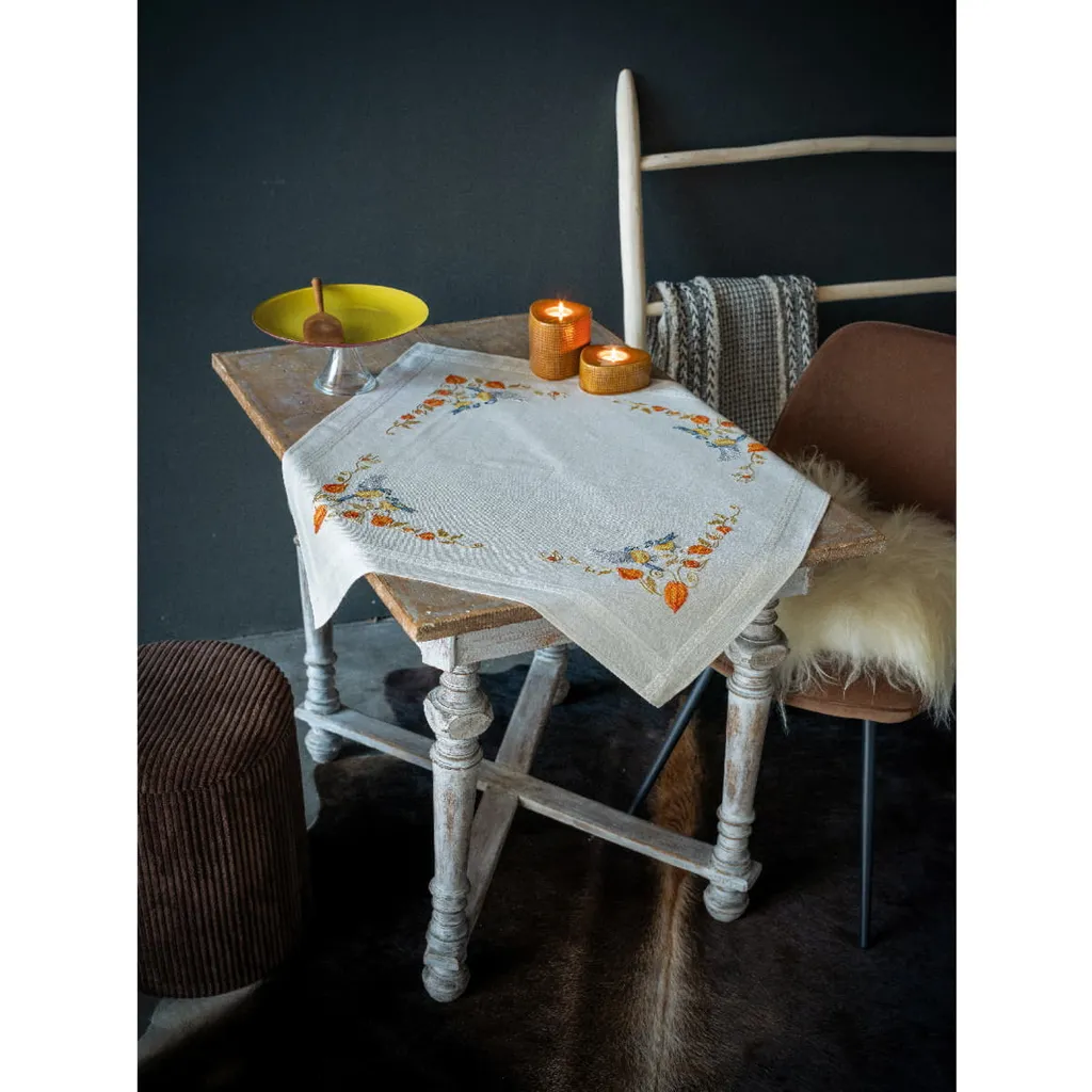 Vervaco Tovaglia da Ricamare Punto Croce - Parus 80x80cm DIY