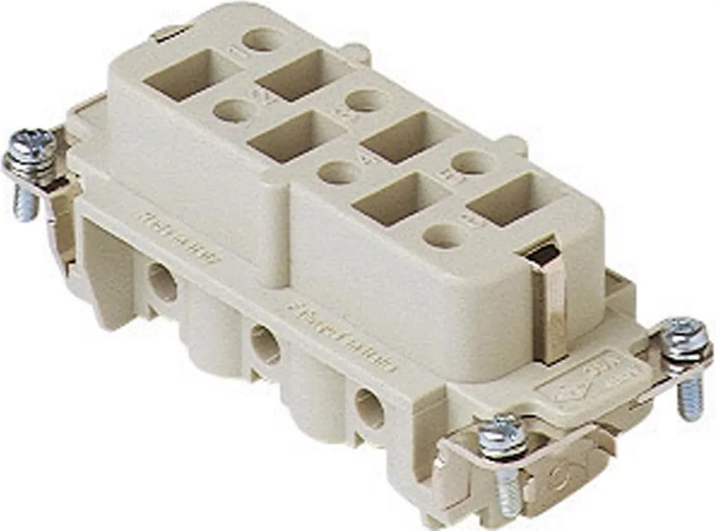 Insert Ilme CPF 06 6 pôles 16A raccordement rapide série CP gris