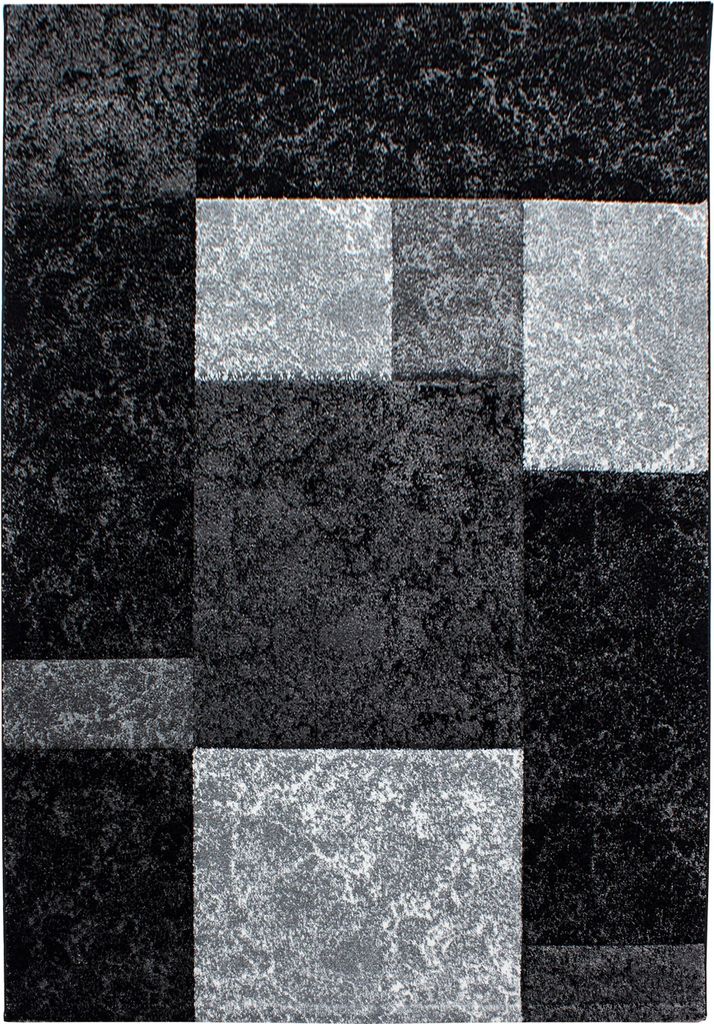 Homebyhome Designer Wohnzimmer Teppich Modern Weicher Kurzflor Teppich Konturenschnitt Pflegeleicht, Grösse: 140x200 cm