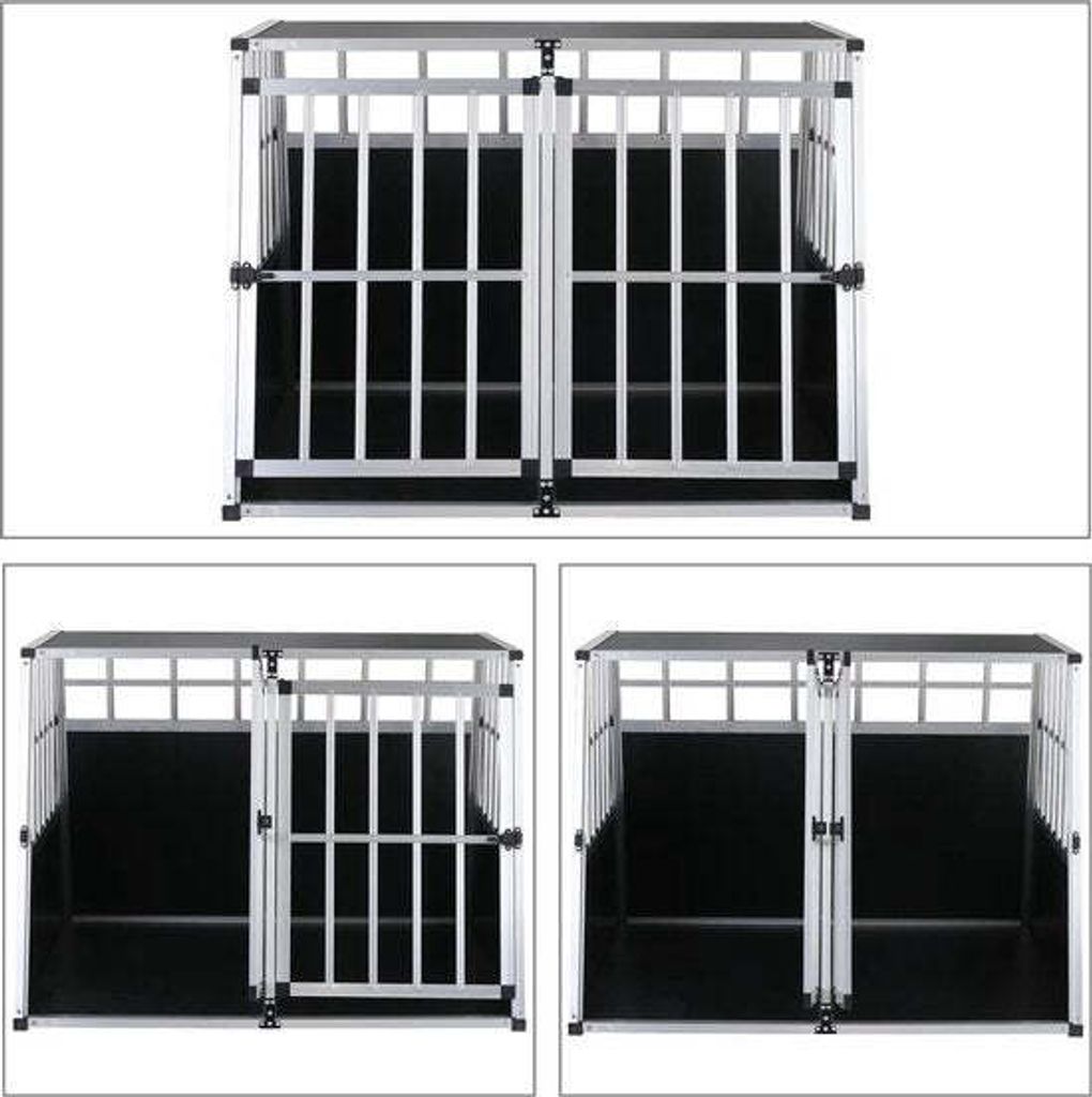 CADOCA® Hundetransportbox Aluminium Hundebox Kofferraum Produktbild 14
