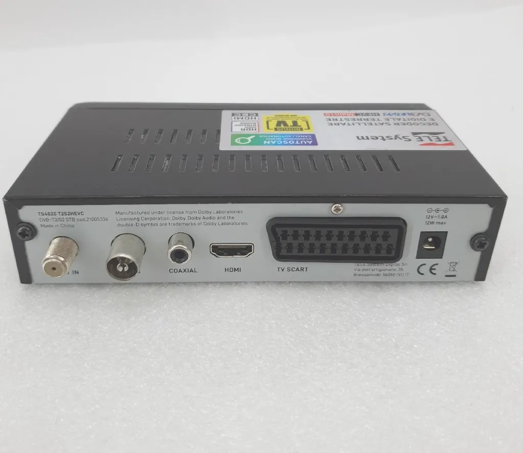 TELE System TS4020 Décodeur Satellite et Terrestre Full HD Noir - 5