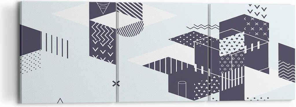 Bild auf Leinwand - Leinwandbild - Abstraktion modern - 120x40cm - Wand Bild - Wanddeko - Leinwanddruck - Bilder - Kunstdruck - Wanddekoration - Le...