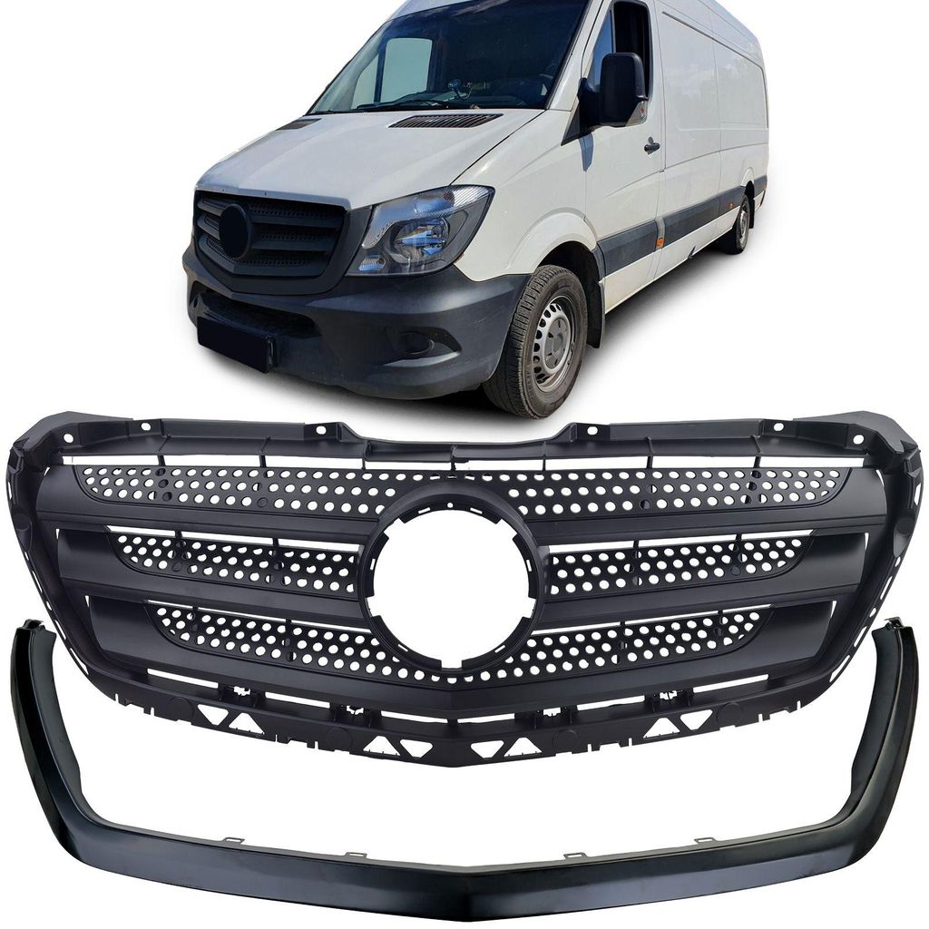 Kühlergrill Grill + Rahmen für Mercedes Sprinter W906 Facelift 2013-2018 – Produktansicht
