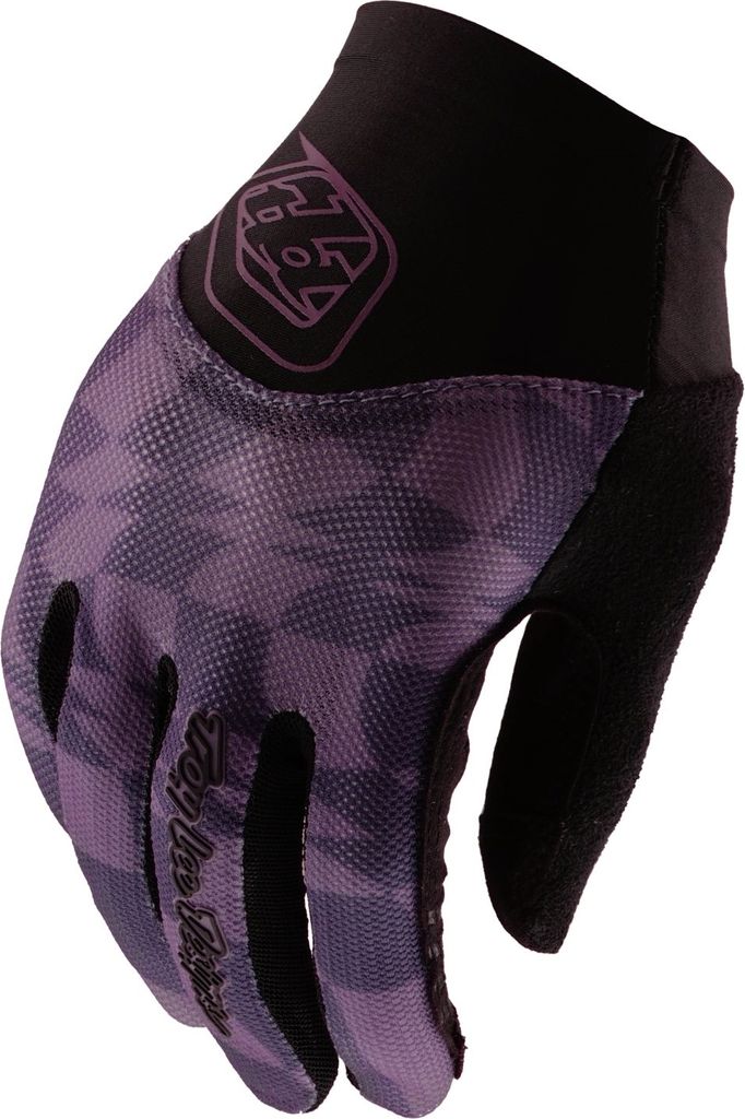 Troy Lee Designs Womens Ace Handschuh, Twisted Checkers, deep purple, L