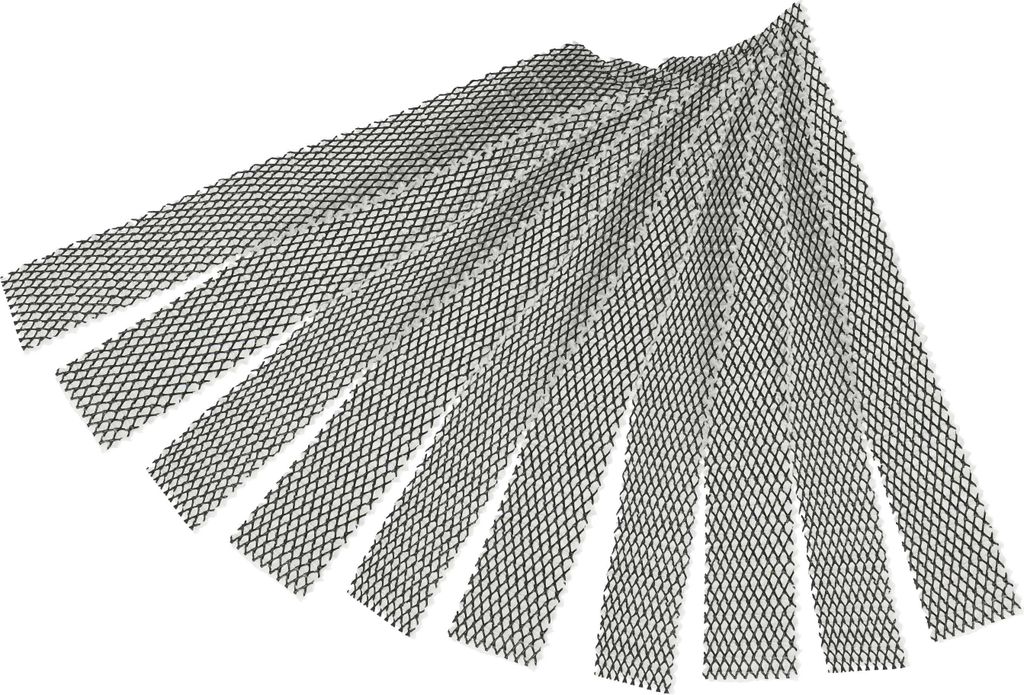 vhbw 10x Filter kompatibel mit Daikin FTKD42GVM, FTKD35HVMV, FTKD35GVMV Klimaanlage, Wärmepumpe - Photokatalytisch, 25,5 x 4 x 0,4 cm, ohne Rahmen