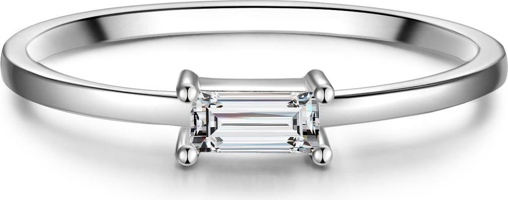 Ring Sterling Silber Zirkonia weiß 48