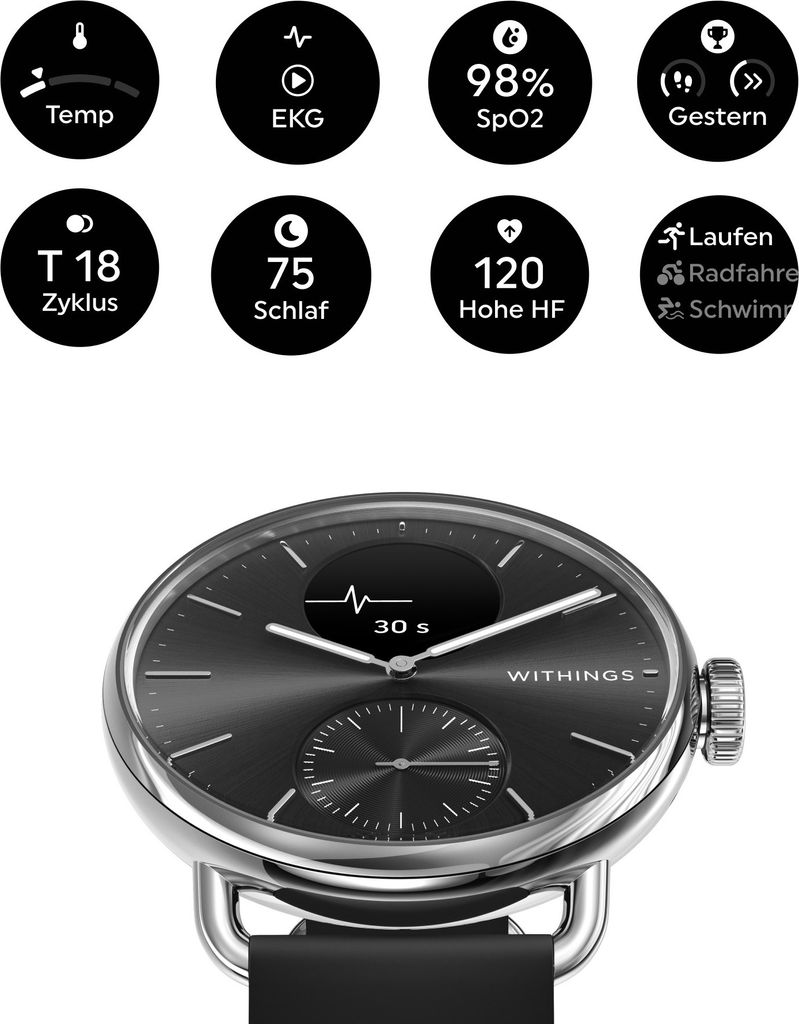 Withings - HWA10-Model 1-All-Int - Hybridné hodinky - Obrázok produktu 4