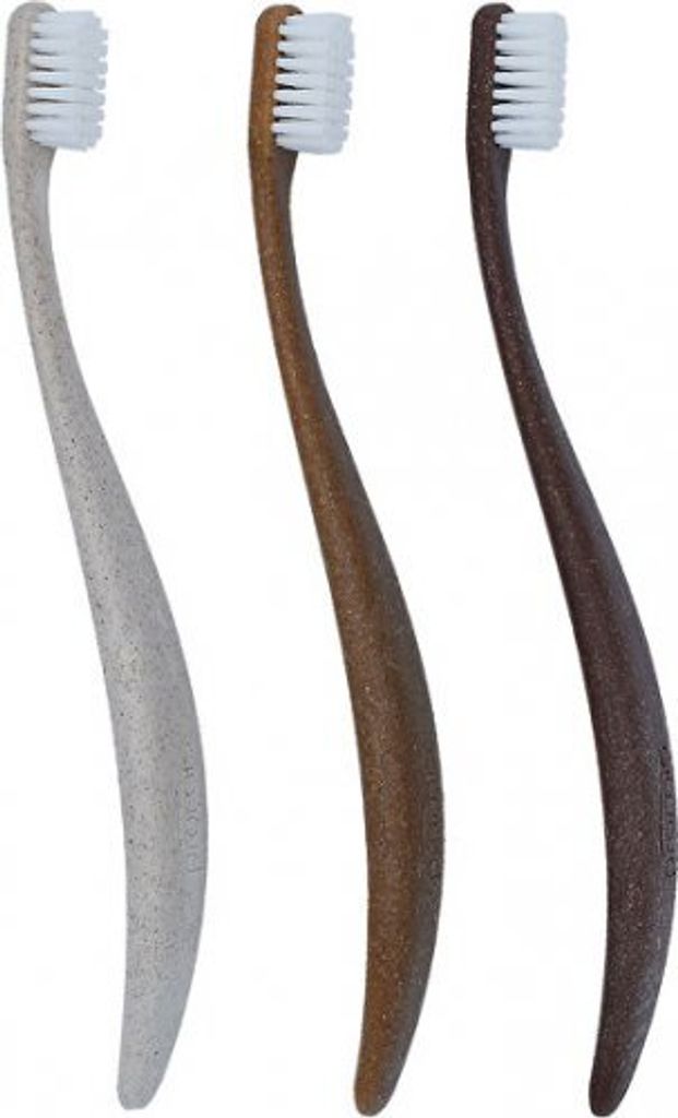 promis brush nachhaltige Zahnbürste aus nachwachsenden Rohstoffen | Bioplastik | weiche 6750 Borsten | recycelte Verpackung | Germany