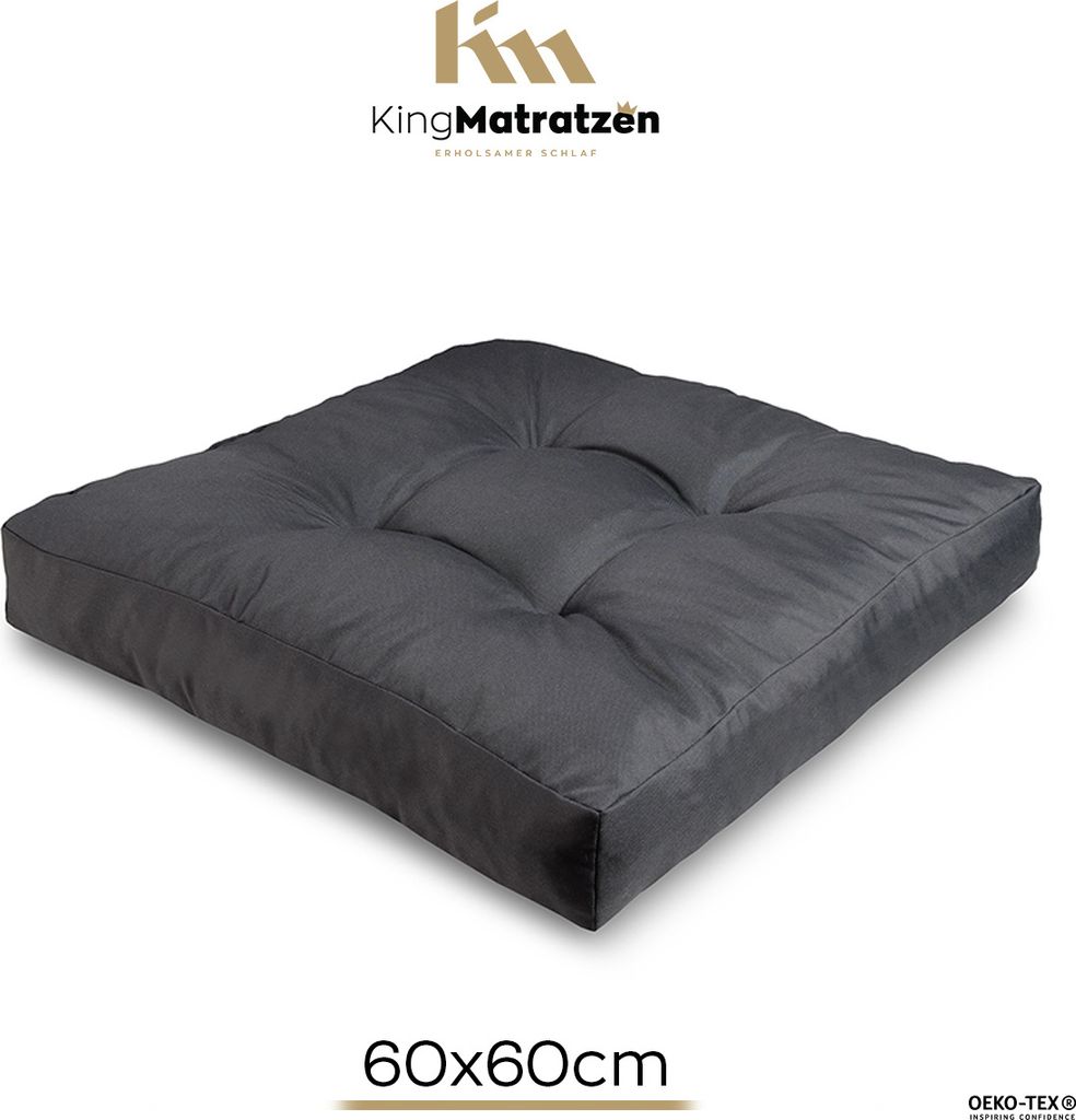 Sedací polštář 60 x 60 cm na ratanové sezení | Vodotěsný Obrázek produktu 2