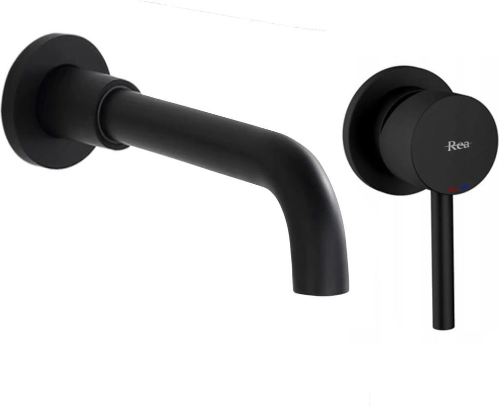 REA Unterputz Armatur Lungo LONG black matt+Ibox Produktbild 