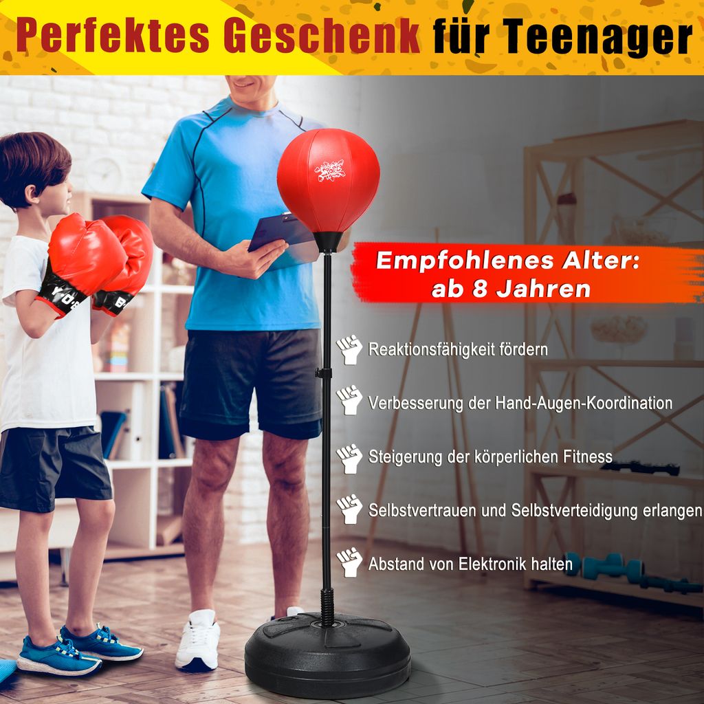 COSTWAY Punchingball 120-154cm hoehenverstellbar, Produktbild 3