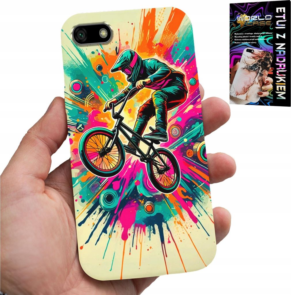 Fall Für Huawei Y5 2018 - Fahrräder Bmx Tricks Stunt Sport + Glas