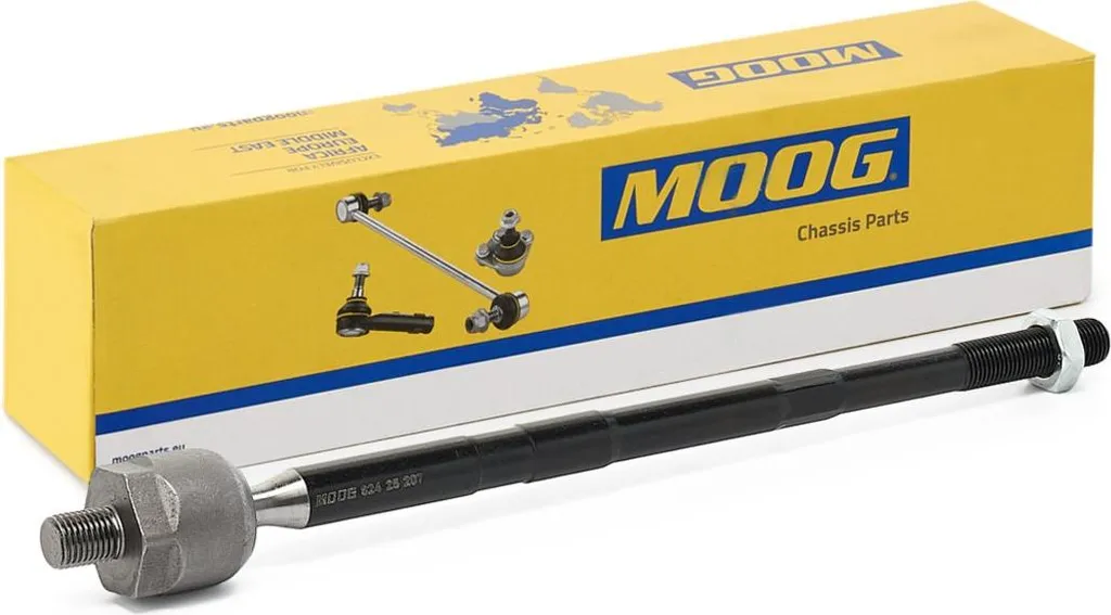 Rotule de direction axiale MOOG VO-AX-8759 en acier haute résistance