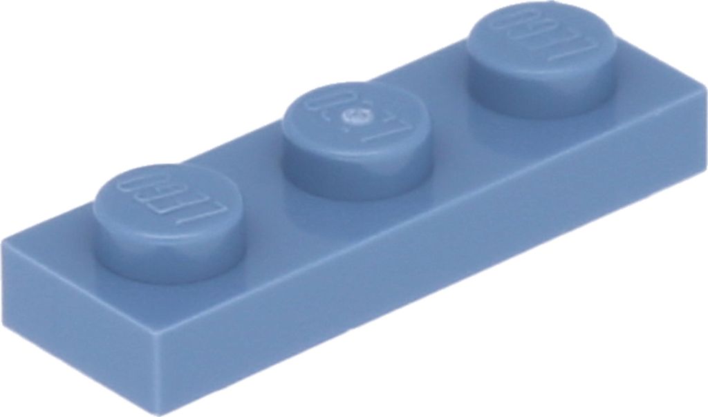 Lego 1x3 Platte 3623 - 50 Stück Sandblau