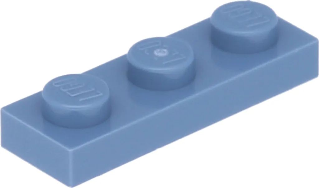 Briques Lego 1x3 bleues de référence 3623 | Lot de 250 pièces
