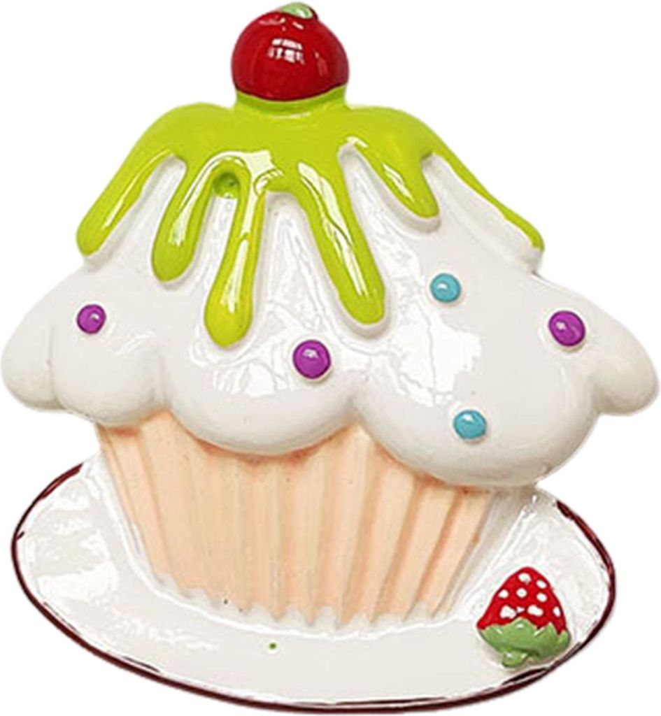 3D-Kühlschrankmagnet mit Cupcake-Simulation, Dessert, Harz, Kühlschrankmagnet für Zuhause, Büro, Küche, Schließfach, Simulation, Lebensmittel...