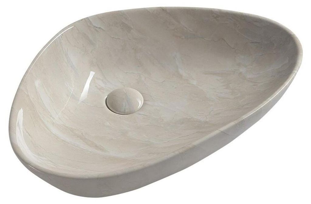 Sapho DALMA keramische wastafel, 58,5 x 39 cm, marfil Productafbeelding 