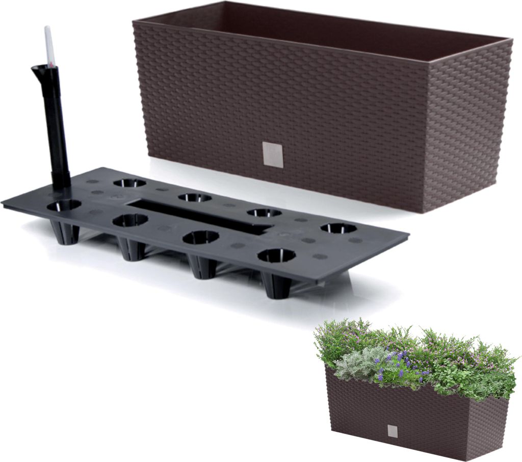 Zelfwaterende bloempot Prosperplast Rato, 51,4 x 19 x 18,6 Productafbeelding 
