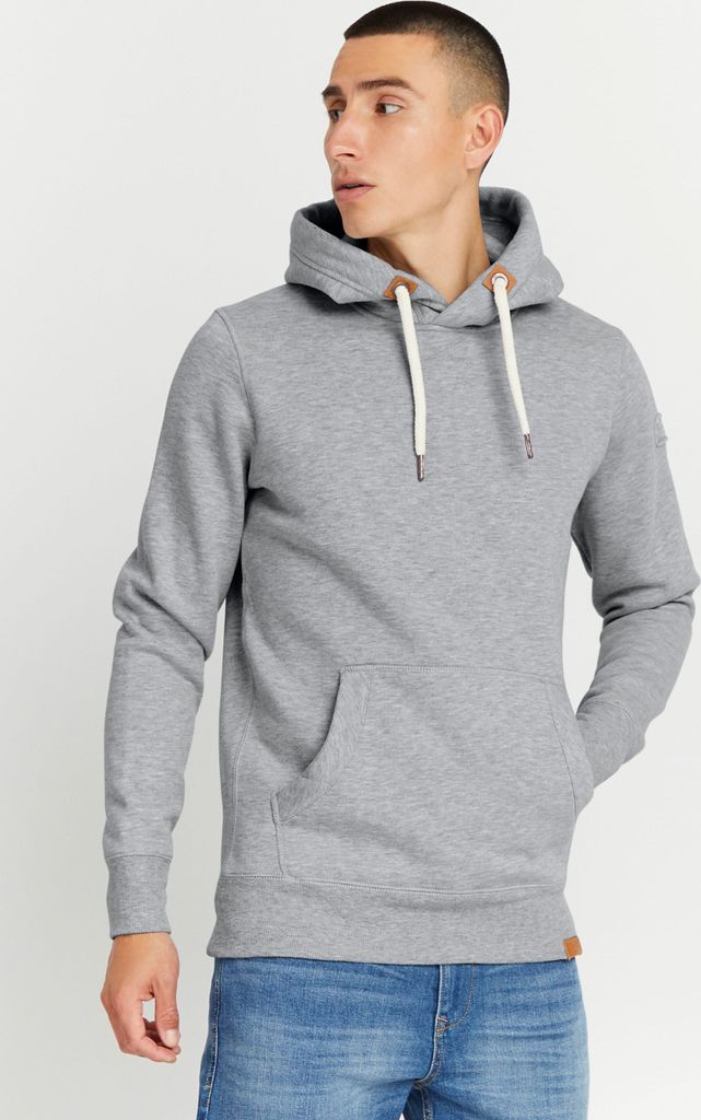 SOLID SDTripHood Herren Kapuzenpullover Hoodie Pullover mit Kapuze Kordelzug Kängurutasche Kängurutasche Rippbündchen Label-Details Baumwollmisc...