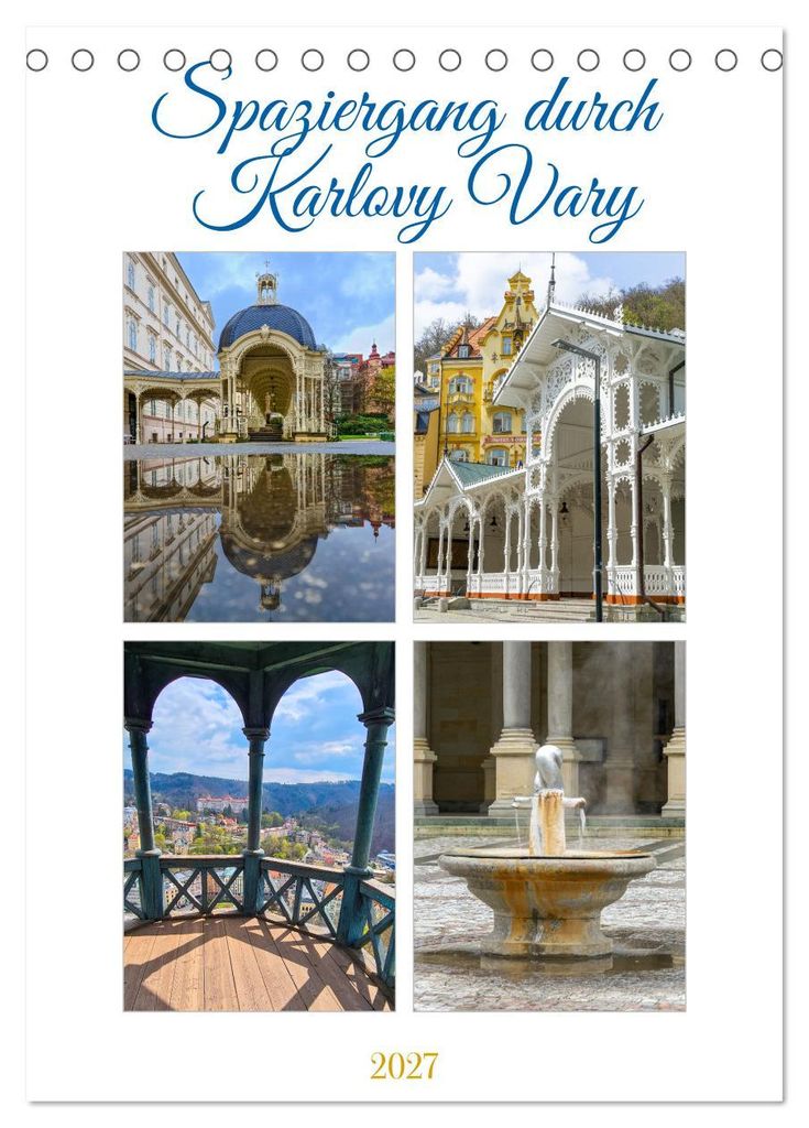 Spaziergang durch Karlovy Vary (Tischkalender 2027 DIN A5 hoch), CALVENDO Monatskalender