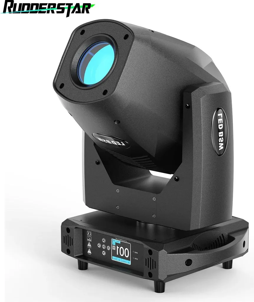 Lyre LED 200W Puissante : Solution d'Éclairage Pro sans Surchauffe Noir - 2