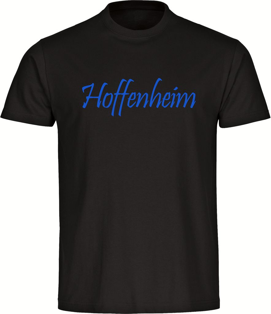 multifanshop Kinder T-Shirt - Hoffenheim - Schriftzug, schwarz, Größe 176