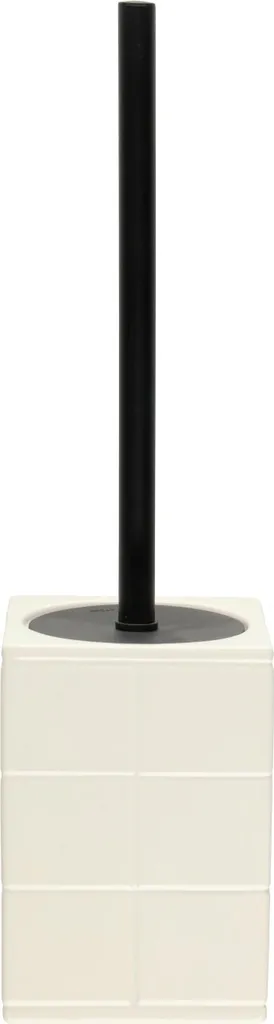 Brosse WC TORINO en Céramique Blanche avec Support Design Élégant