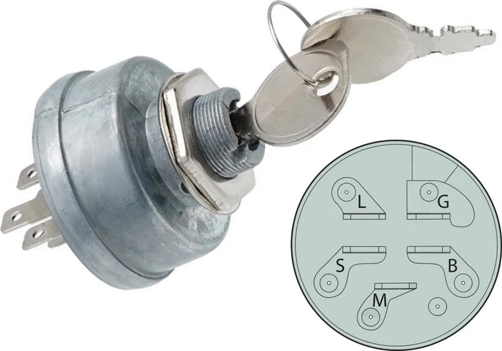 blocco di accensione a 3 posizioni / 5 pin per MTD 725-0267 36457 741308 Toro 23-0660