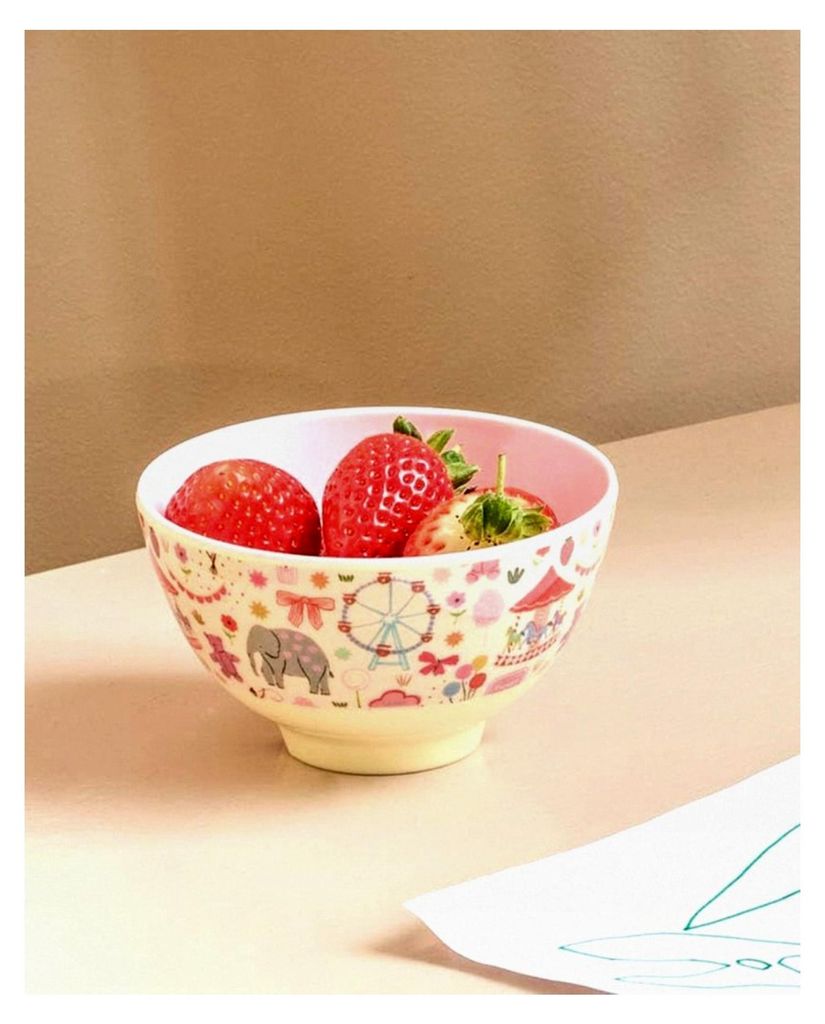 Kinderschüssel aus Melamin - Pink - Fun Fair Print