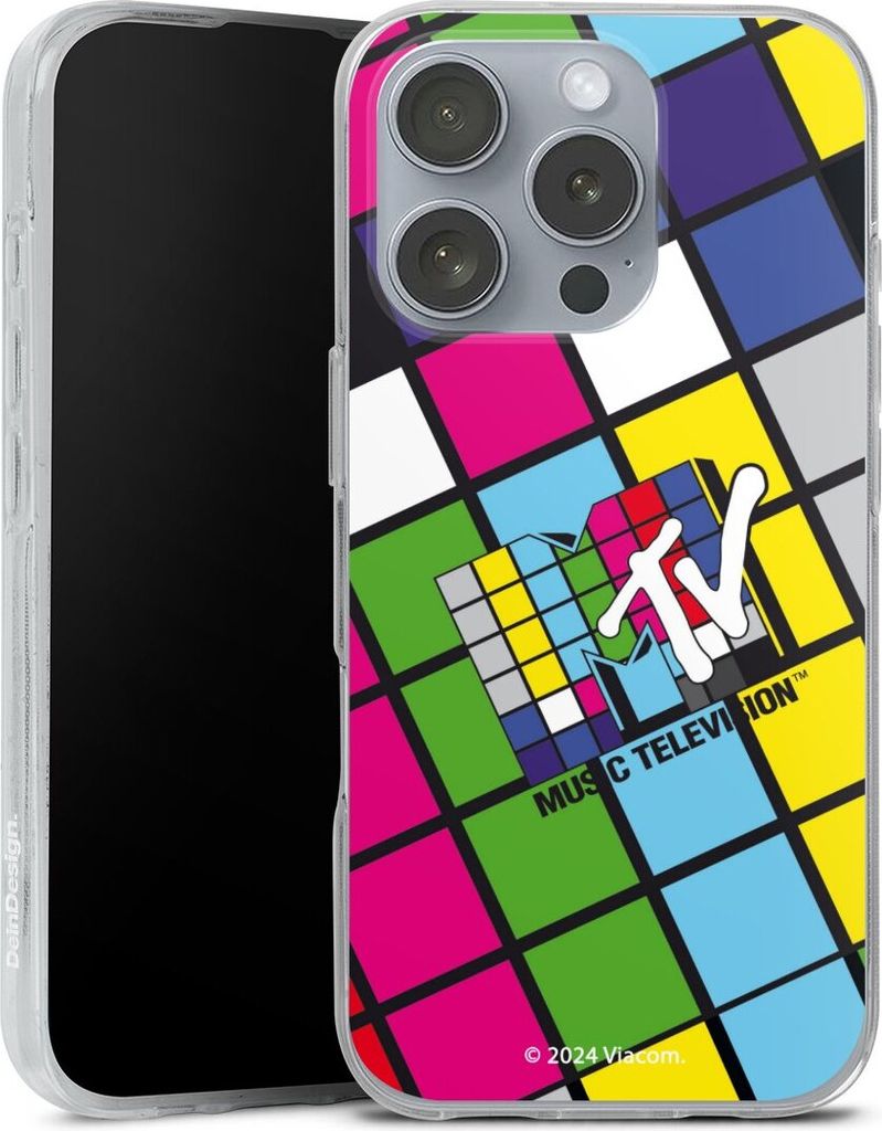 DeinDesign Handyhülle für Apple iPhone 16 Pro Silikon Hülle Case Smartphone Schutzhülle Fanartikel Offizielles Lizenzprodukt MTV Music Televison