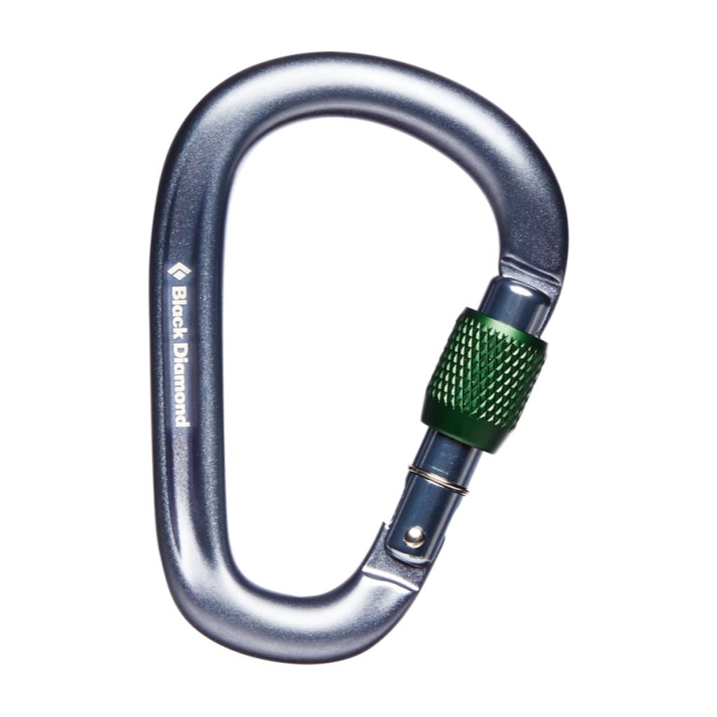 BLACK DIAMOND HMS PEARLOCK SCREW Karabiner, grau