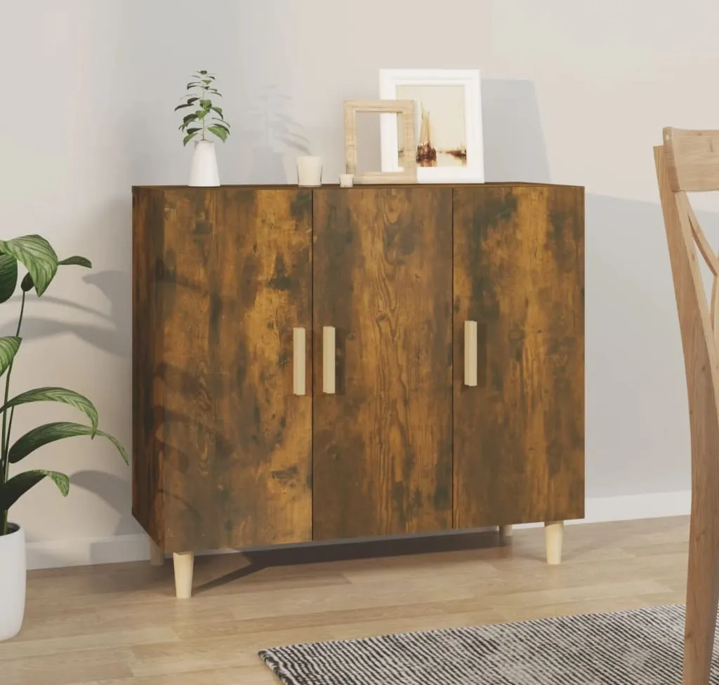 Buffet Maison Exclusive Rovere Fumo 90x34x80 cm | Materiale Ligneo