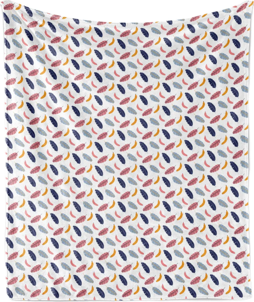 Coperta Tropicale ABAKUHAUS 175x230 | Arancione Corallo Pile Soft