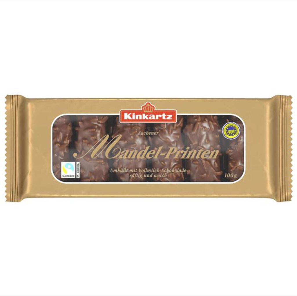 A package of Kinkartz Mandel-Printen.