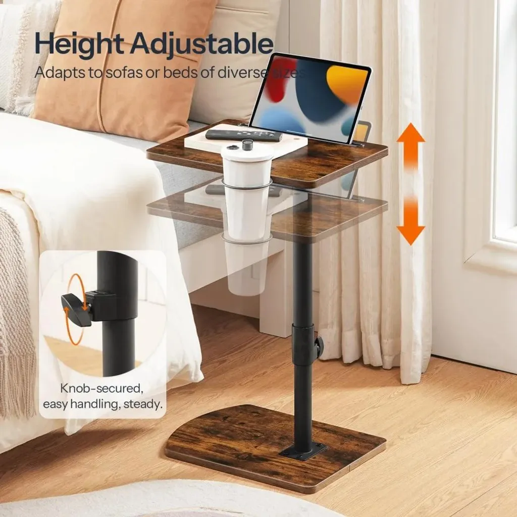 Bout de canapé pivotant à 360° et ajustable pour ordinateur portable - 5