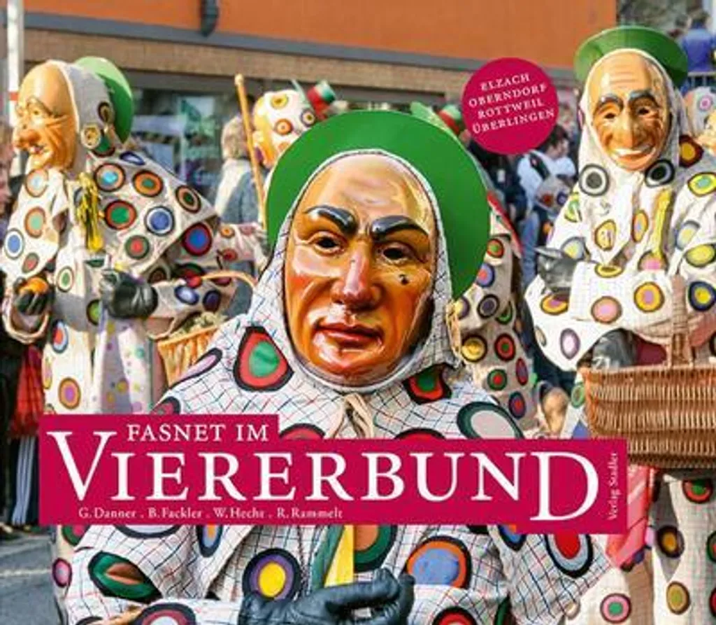 Set Fasnet im Viererbund : 4 Décorations de Carnaval Authentiques 80cm