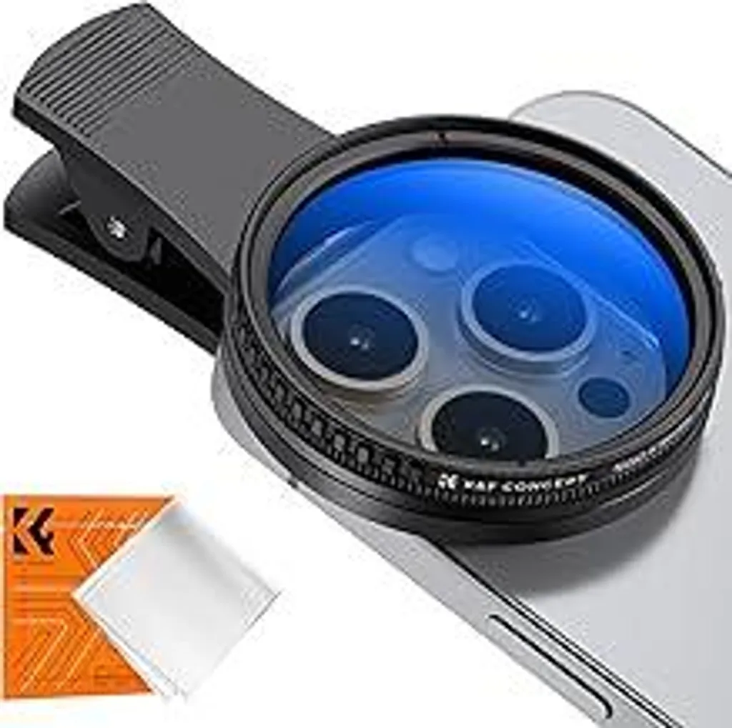 Filtro CPL K&F Concept per Smartphone 52mm: Foto Professionali Senza Riflessi