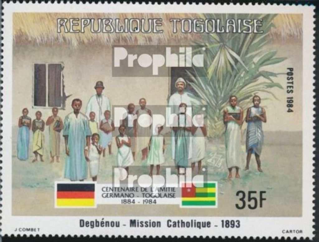 Briefmarken Togo 1984 Mi 1678-1711 (kompl.Ausg.) postfrisch Deutsch-togolesische Freundschaft