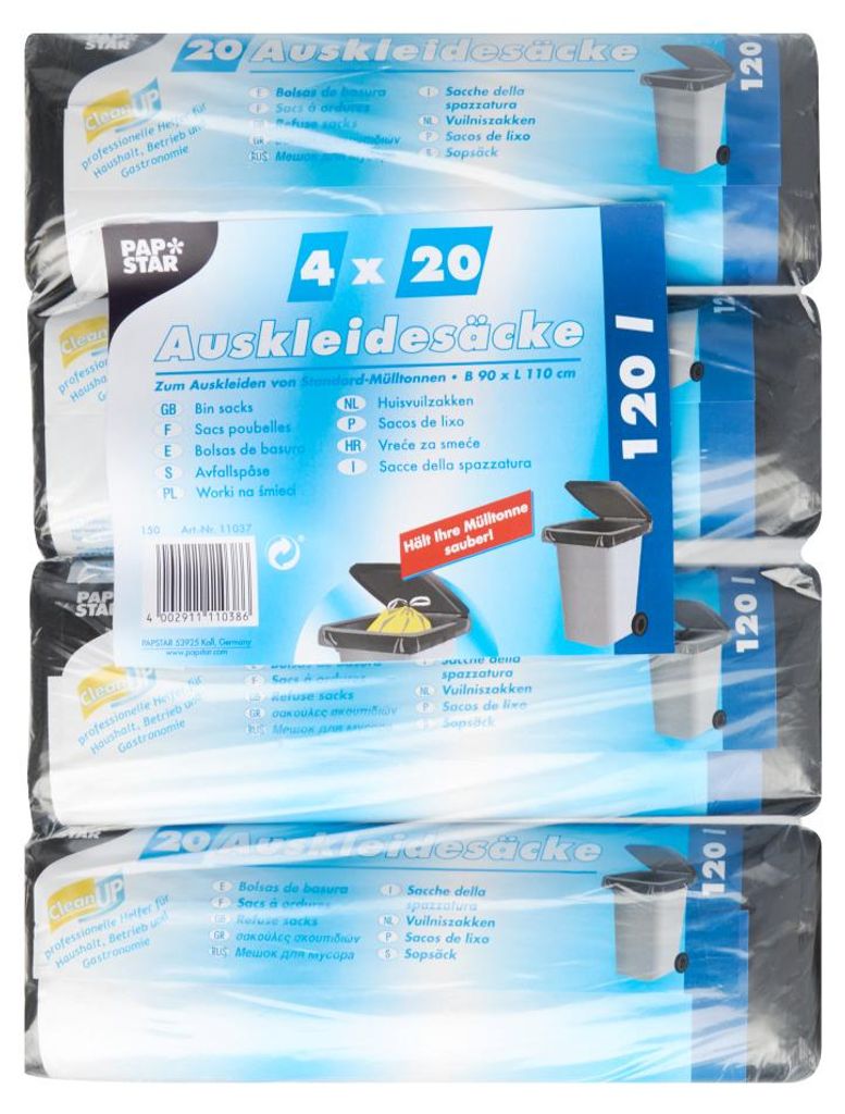 Papstar Auskleidesäcke für Mülltonnen Zdjęcie produktu 