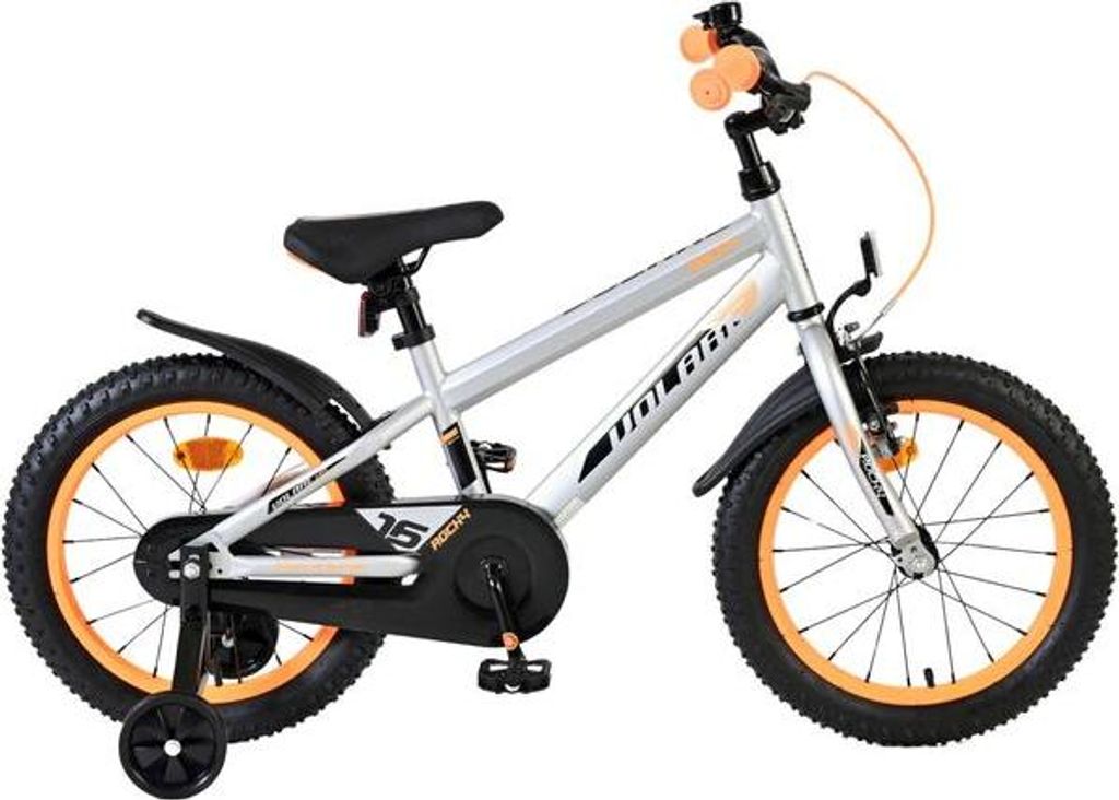 Volare Rocky Kinderfahrrad - Jungen - 16 Zoll - Grau