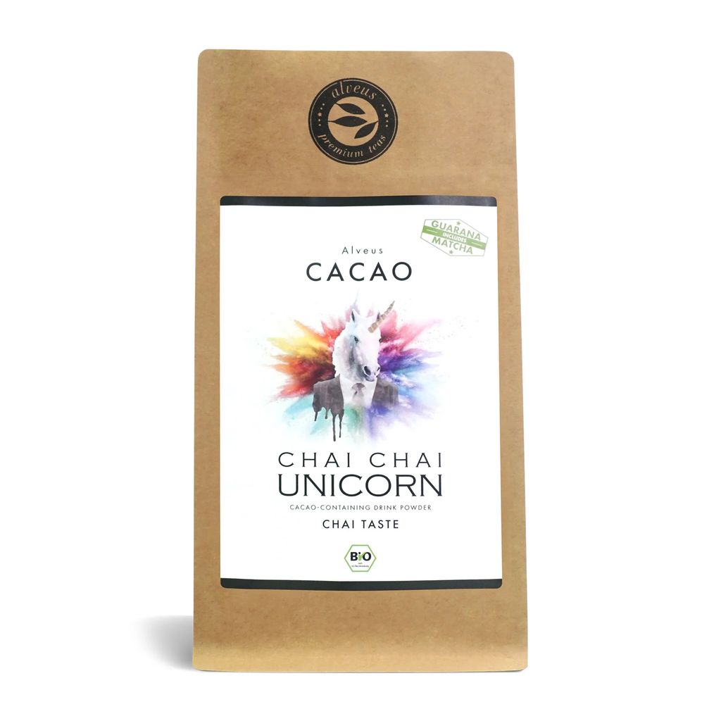 Chai Chai Unicorn - Kakao mit Koffein und Chai Geschmack 125g von Alveus