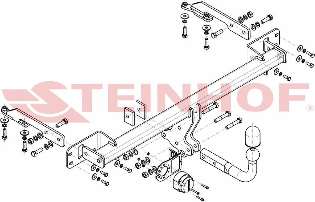 Z546633 Anhängerkupplung passend für HONDA HR-V 2015-2021 starr