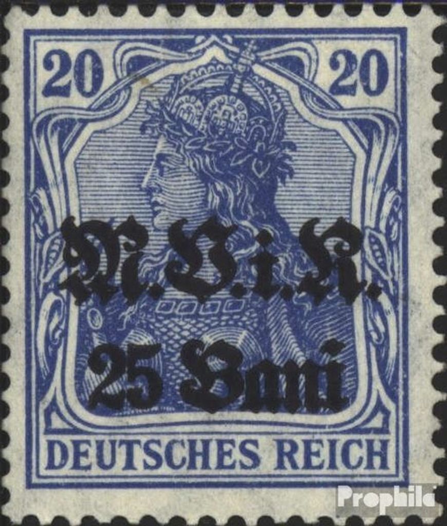 Briefmarken Dt. Militärverw. Rumänien 1917 Mi 6a gestempelt Germania