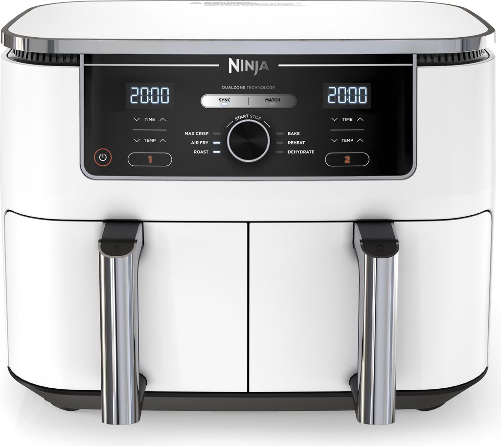 Ninja AF400EUWH Foodi Dual Heißluftfritteuse weiß, 2470 Produktbild 