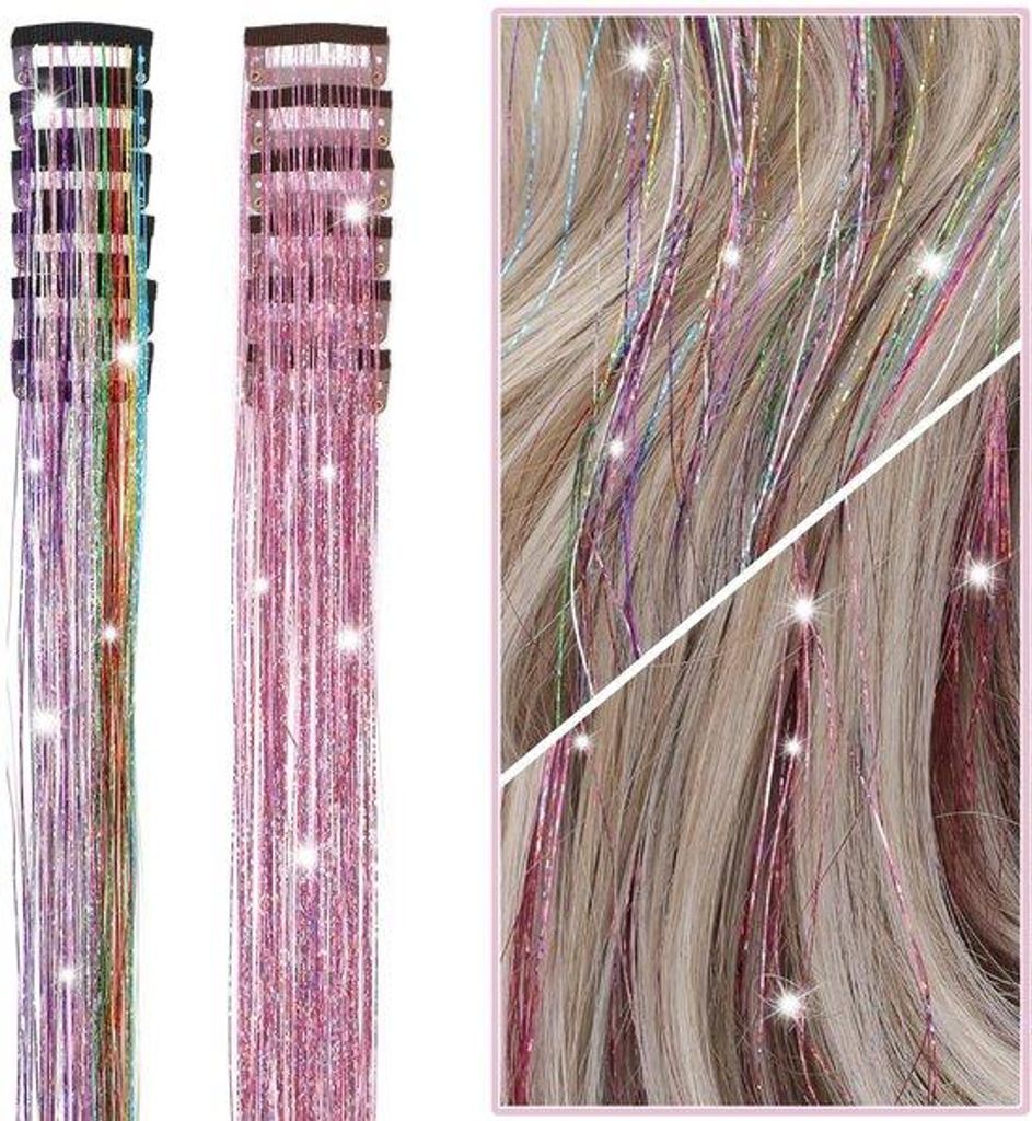 Glitzernde Haaraccessoires, 12 Stück, Clip-on, Frauen und Kinder