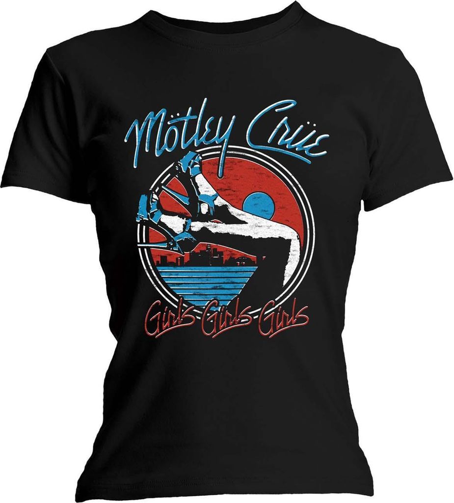 Motley Crue - "Heels" T-Shirt für Damen RO118 (L) (Schwarz)