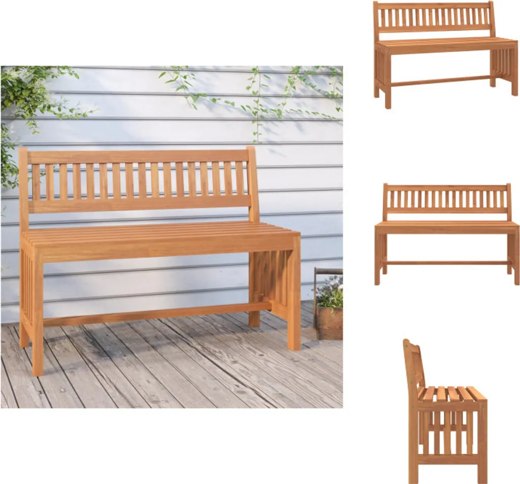 Banc de jardin 110 cm en bois d'eucalyptus imputrescible et solide