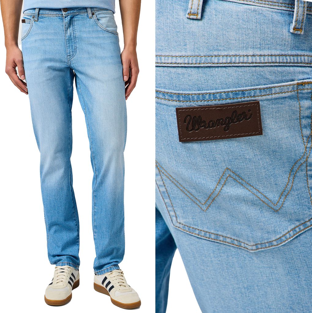 WRANGLER, Herren Jeanshosen, Slim fit, TEXAS SLIM, W36 L32, Blau, Jeans, baggyjeans, buggy