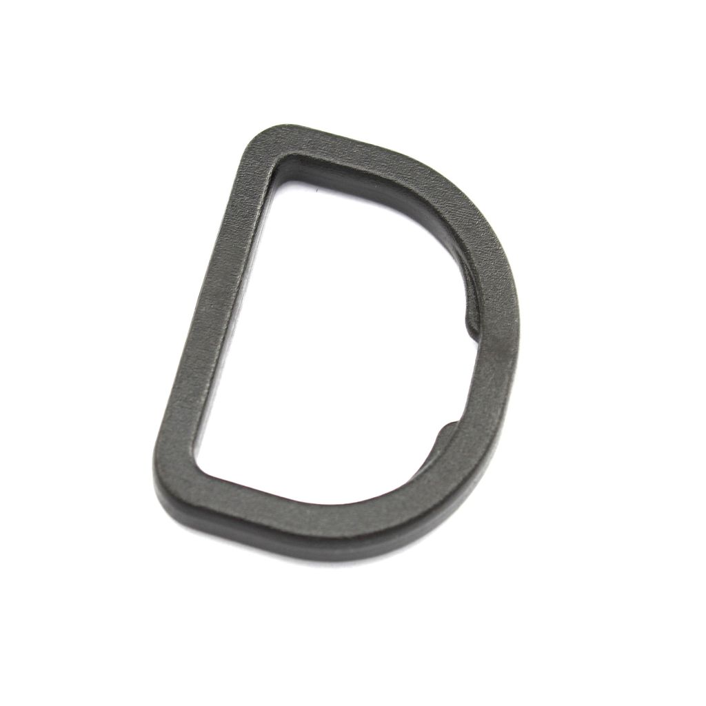 25 Kunststoff D-Ringe 32mm Flach Halbringe D-Ring Kunststoffhalbring